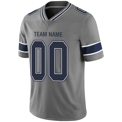 Custom D.Cowboys Stitched American Football Jerseys Personalize Birthday Gifts Grey Jersey view 4