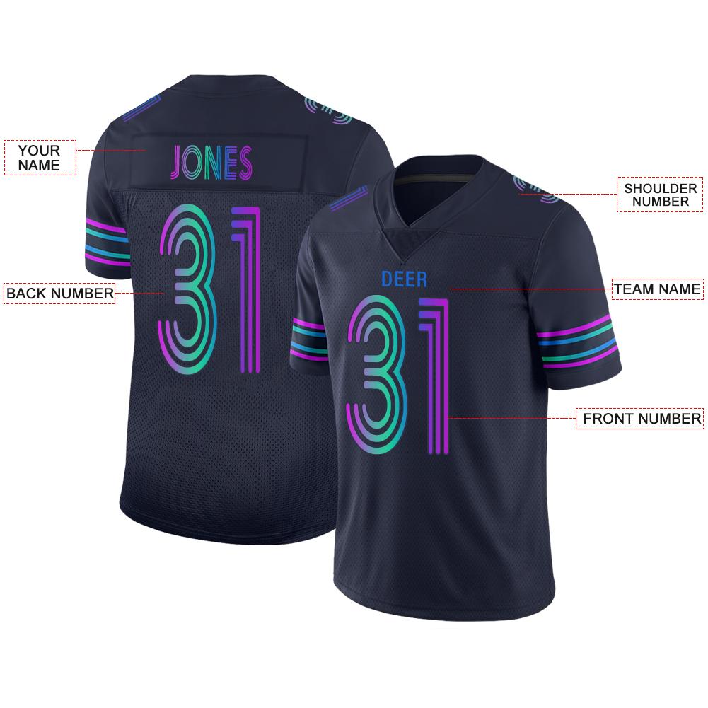 Custom D.Cowboys American Men's Youth And Women Stitched Navy Football Jerseys Personalize Birthday Gifts Jerseys view 2