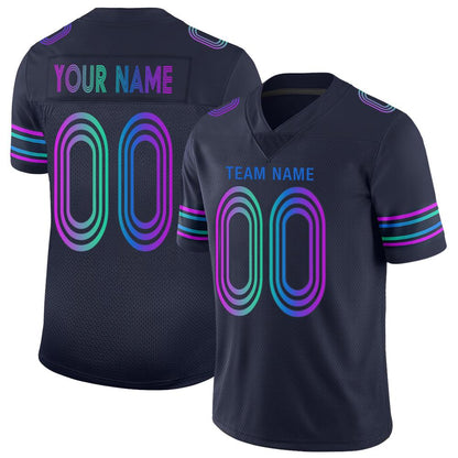 Custom D.Cowboys American Men's Youth And Women Stitched Navy Football Jerseys Personalize Birthday Gifts Jerseys - Main View