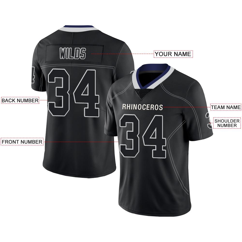 Custom D.Cowboys American Men's Youth And Women Stitched Black Football Jerseys Personalize Birthday Gifts Jerseys view 2