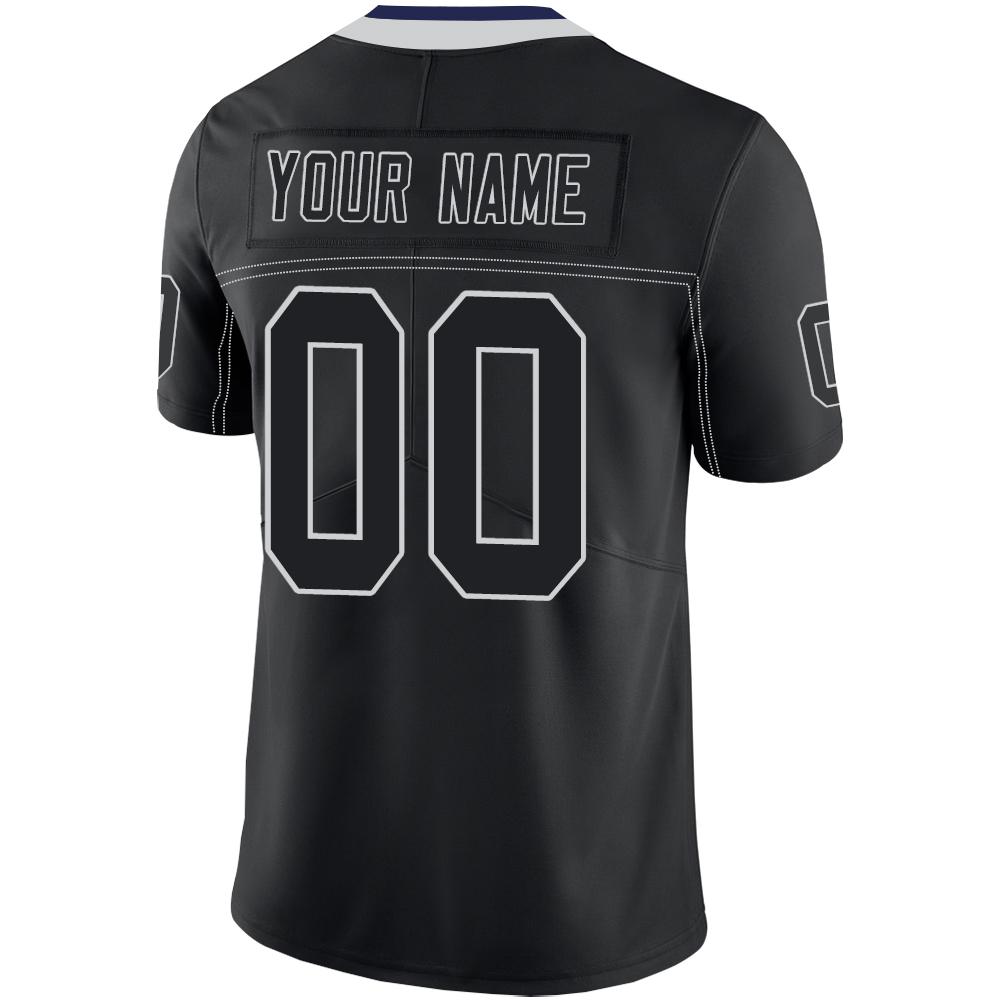Custom D.Cowboys American Men's Youth And Women Stitched Black Football Jerseys Personalize Birthday Gifts Jerseys view 3