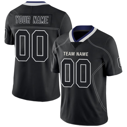 Custom D.Cowboys Stitched American Football Jerseys Personalize Birthday Gifts Black Jersey - Main View