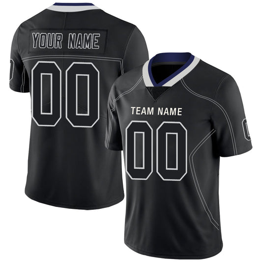 Custom D.Cowboys Stitched American Football Jerseys Personalize Birthday Gifts Black Jersey - Main View