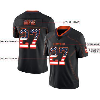Custom D.Broncos Stitched American Football Jerseys Personalize Birthday Gifts Black Jersey view 2