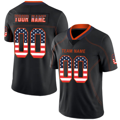 Custom D.Broncos Stitched American Football Jerseys Personalize Birthday Gifts Black Jersey - Main View