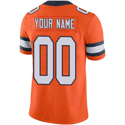 Custom D.Broncos Stitched American Football Jerseys Personalize Birthday Gifts Orange Jersey view 3