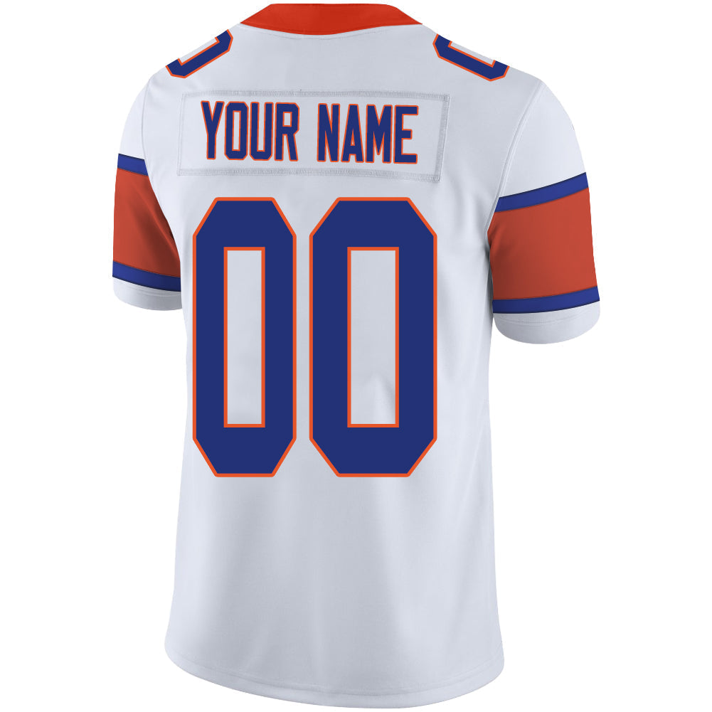 Custom D.Broncos Stitched American Football Jerseys Personalize Birthday Gifts White Jersey view 3