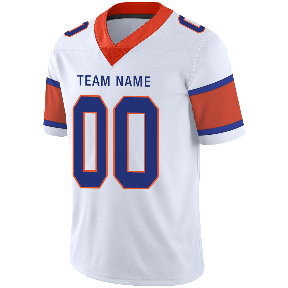 Custom D.Broncos Stitched American Football Jerseys Personalize Birthday Gifts White Jersey view 4