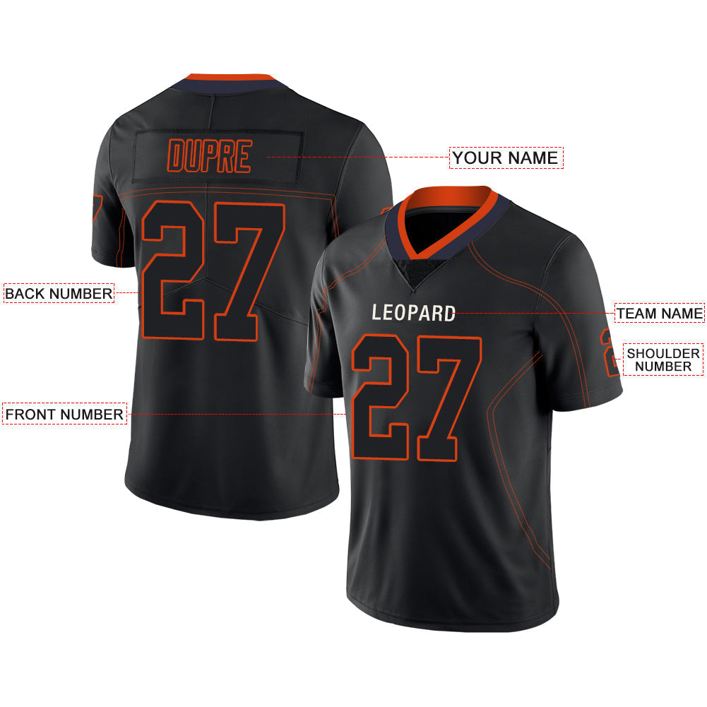 Custom D.Broncos Stitched American Football Jerseys Personalize Birthday Gifts Black Jersey view 2