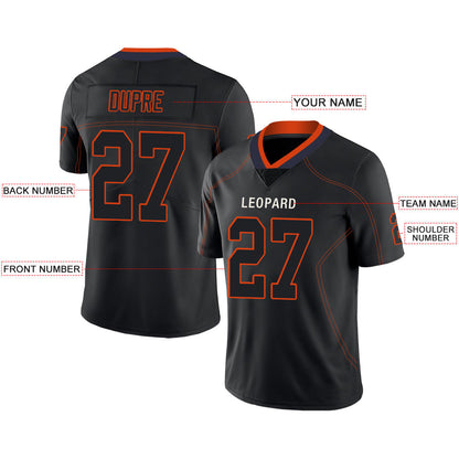 Custom D.Broncos Stitched American Football Jerseys Personalize Birthday Gifts Black Jersey view 2