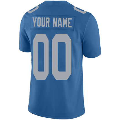 Custom D.Lions Stitched American Football Jerseys Personalize Birthday Gifts Blue Jersey view 3