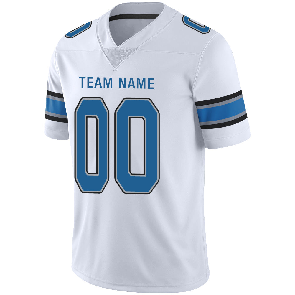 Custom D.Lions Stitched American Football Jerseys Personalize Birthday Gifts White Jersey view 4