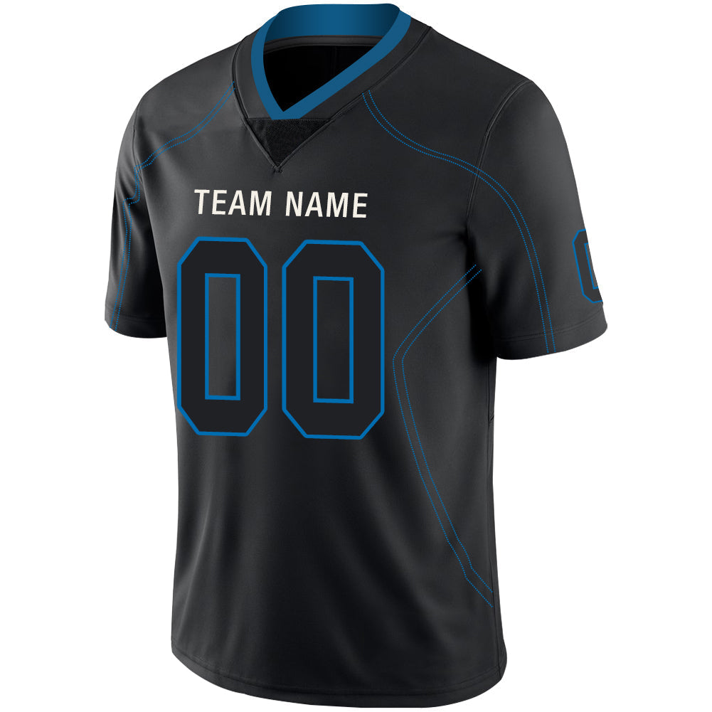 Custom D.Lions Stitched American Football Jerseys Personalize Birthday Gifts Black Jersey view 4