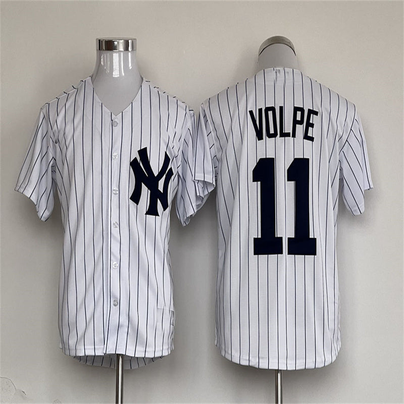 New York Yankees #11 Anthony Volpe White Home Replica Player Name Jersey Baseball Jerseys - Main View