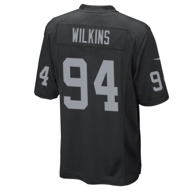 L.Raiders #94 Christian Wilkins Black Retired Team Player Jersey Stitched American Football Jerseys - Main View