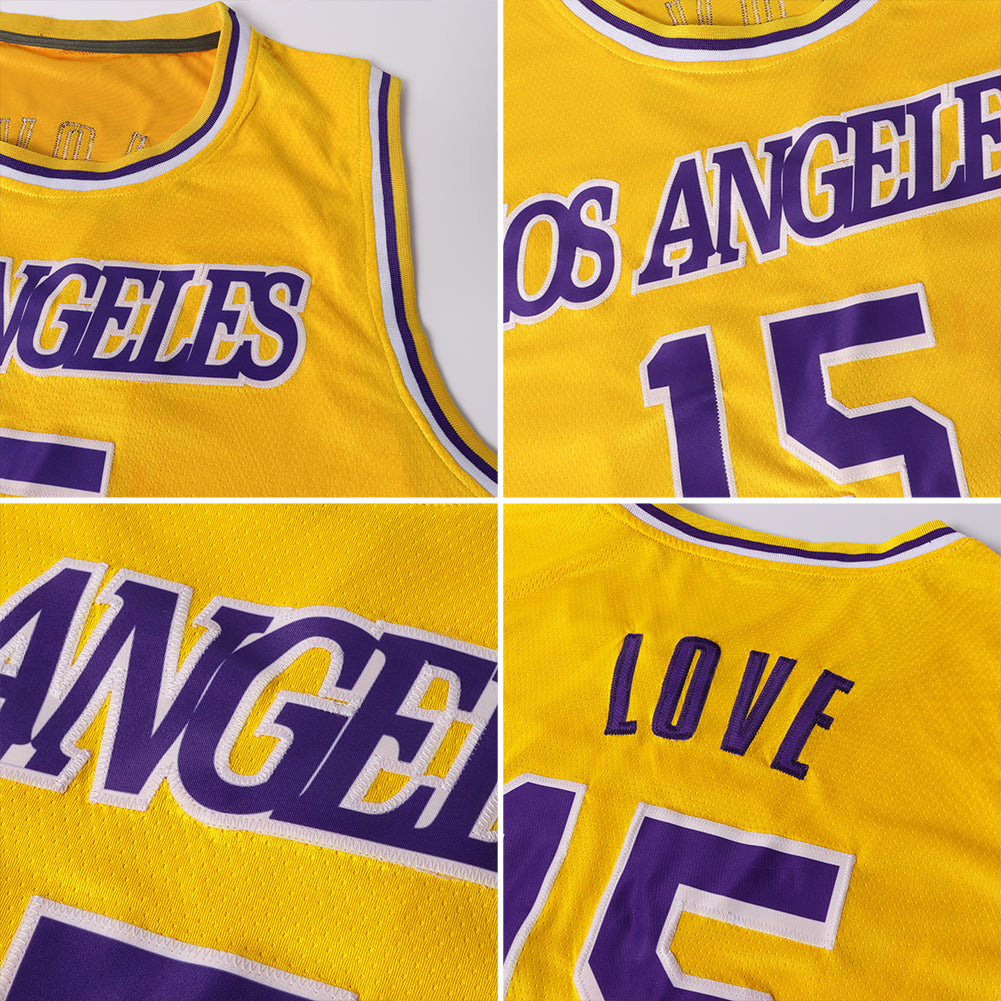Custom Gold Hunter Green-Navy Authentic Throwback Basketball Jersey view 5