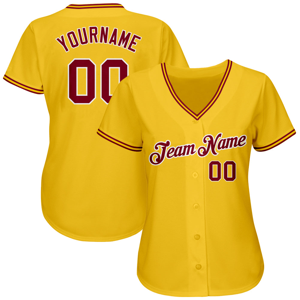 Custom Gold Navy-Light Blue Authentic Baseball Jersey view 2