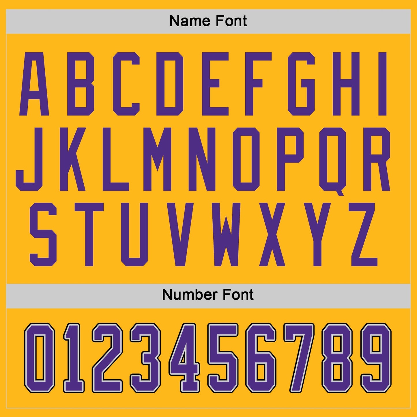 Custom Gold Purple-Gray Hockey Jersey view 3