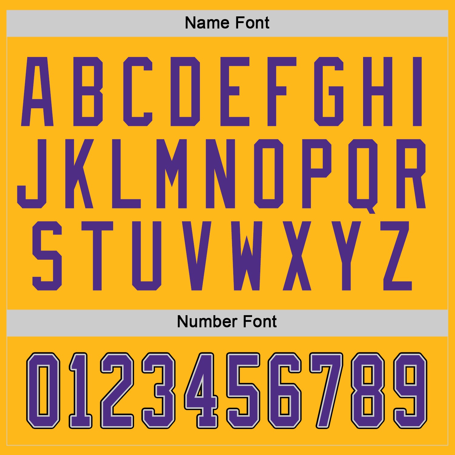 Custom Gold Purple-Gray Hockey Jersey view 3