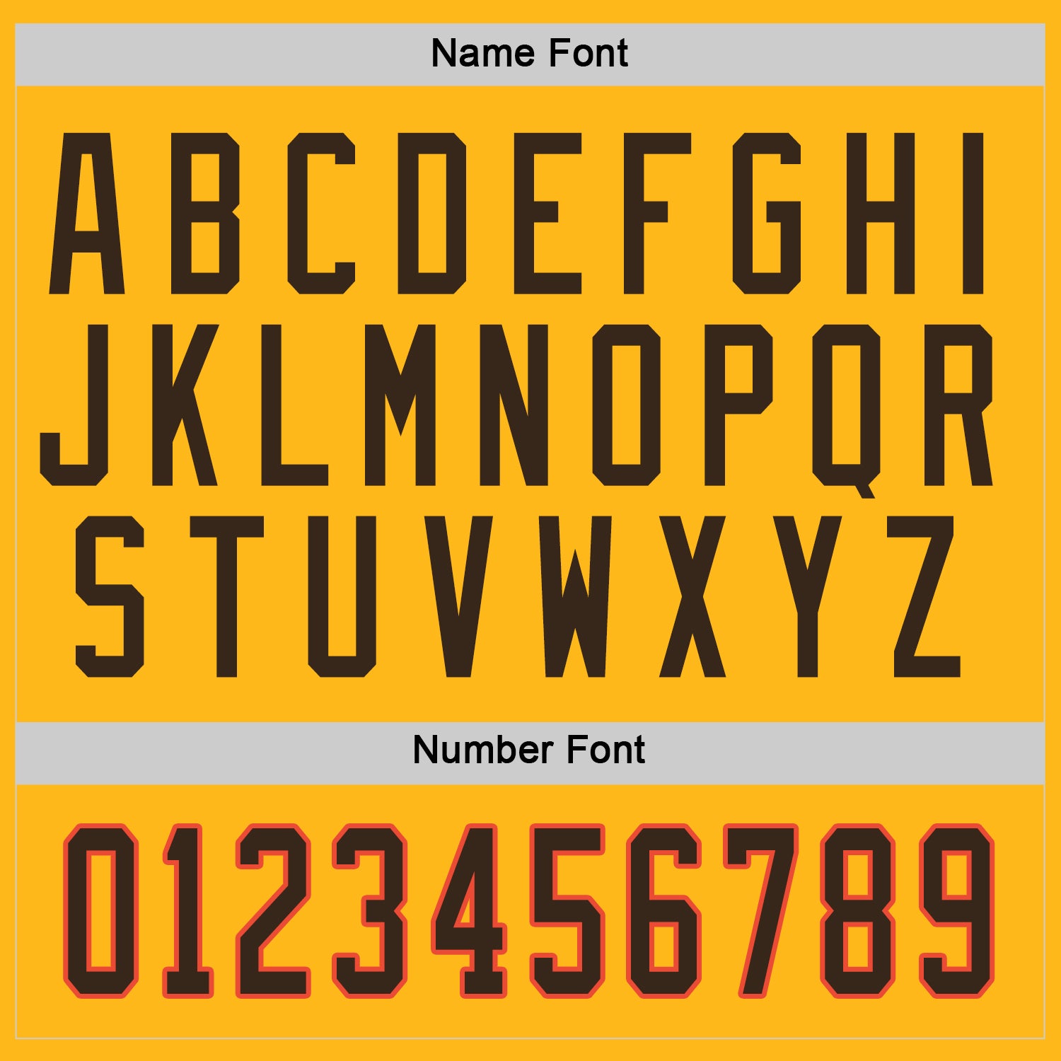 Custom Gold Brown-Orange Hockey Jersey view 3