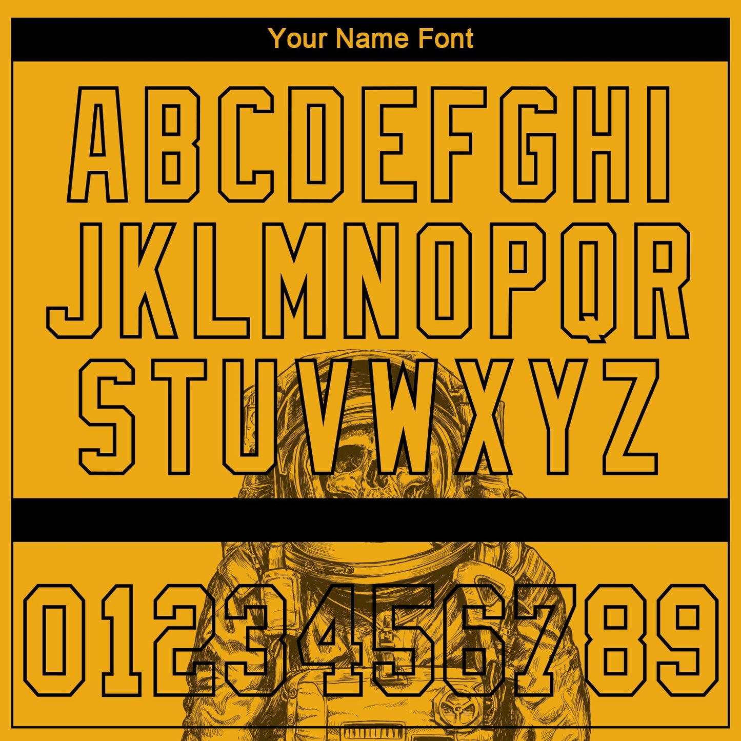 Custom Gold Gold-Black 3D Pattern Design Astronaut Authentic Baseball Jersey view 5