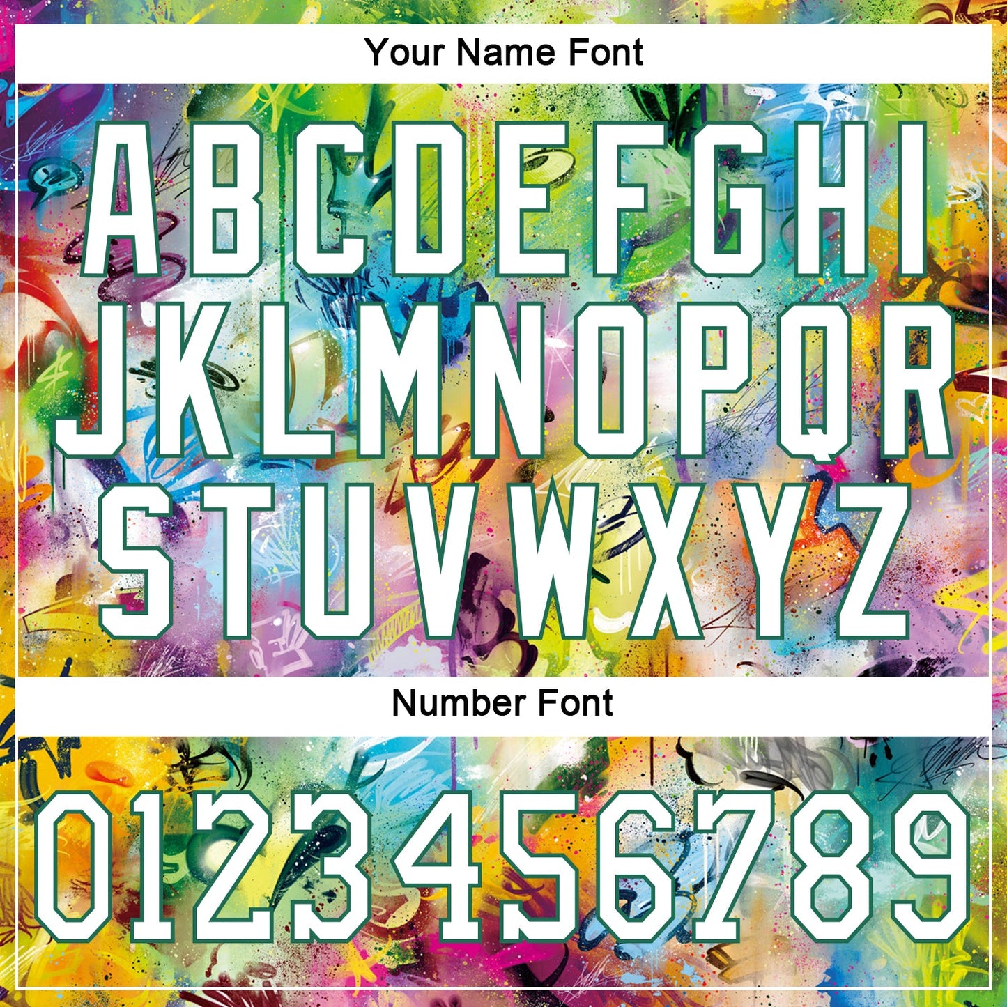 Custom Scratch Graffiti Pattern White-Kelly Green 3D Authentic Basketball Jersey view 4