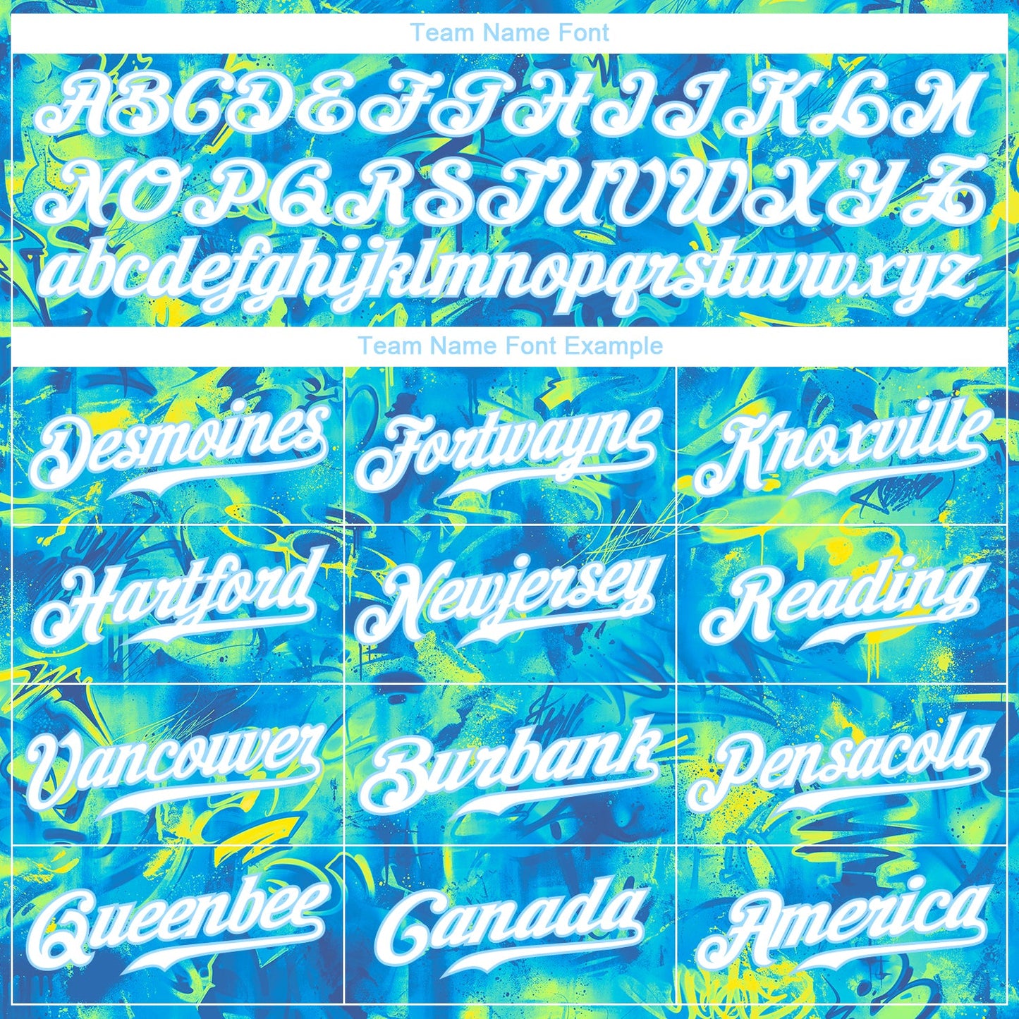 Custom Scratch Graffiti Pattern White-Light Blue 3D Authentic Baseball Jersey view 4