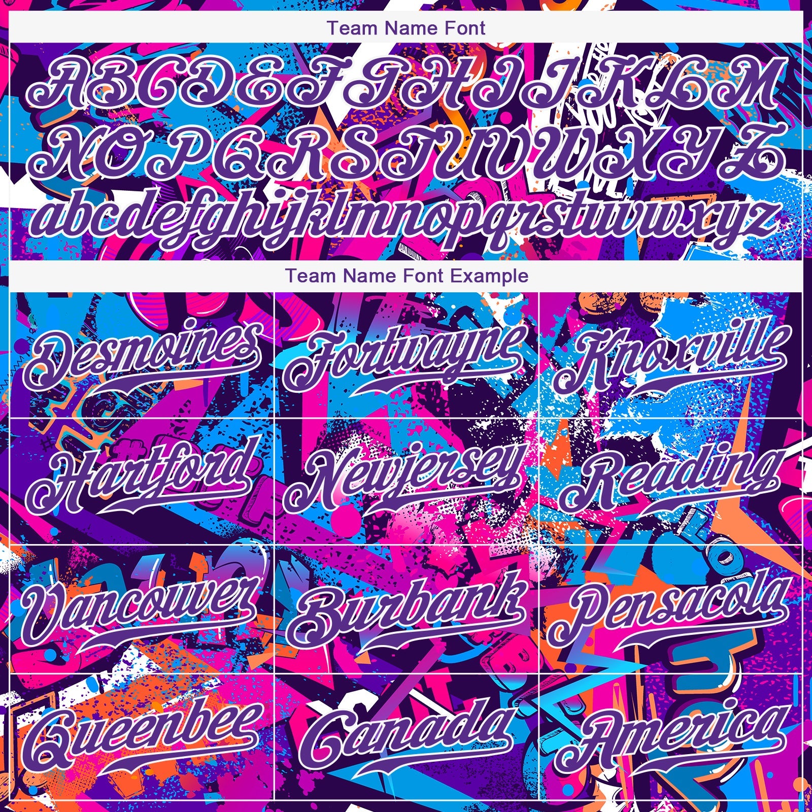Custom Graffiti Pattern Purple-White 3D Performance T-Shirt view 3