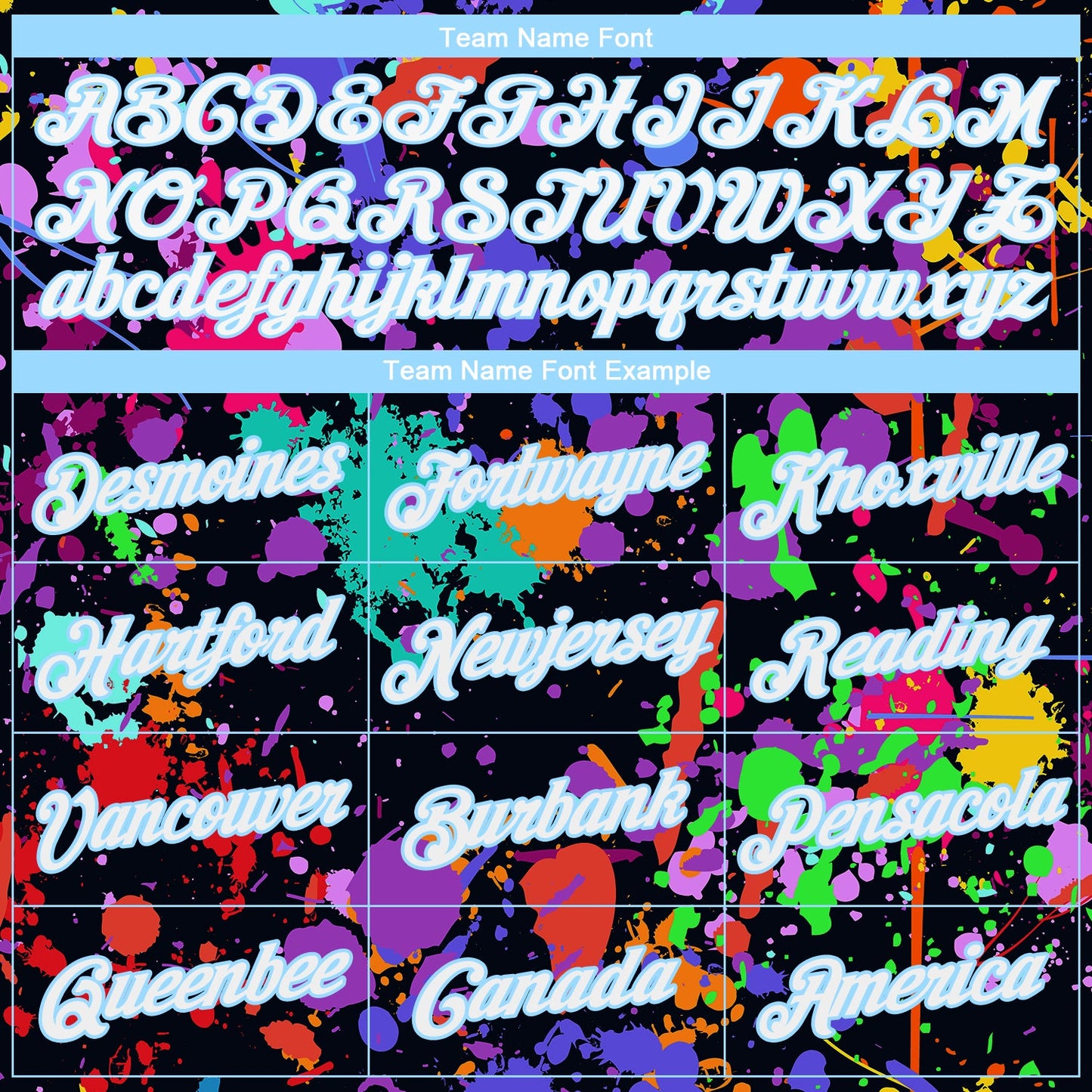 Custom Stitched Splashes Graffiti Pattern White-Light Blue 3D Sports Pullover Sweatshirt Hoodie view 5