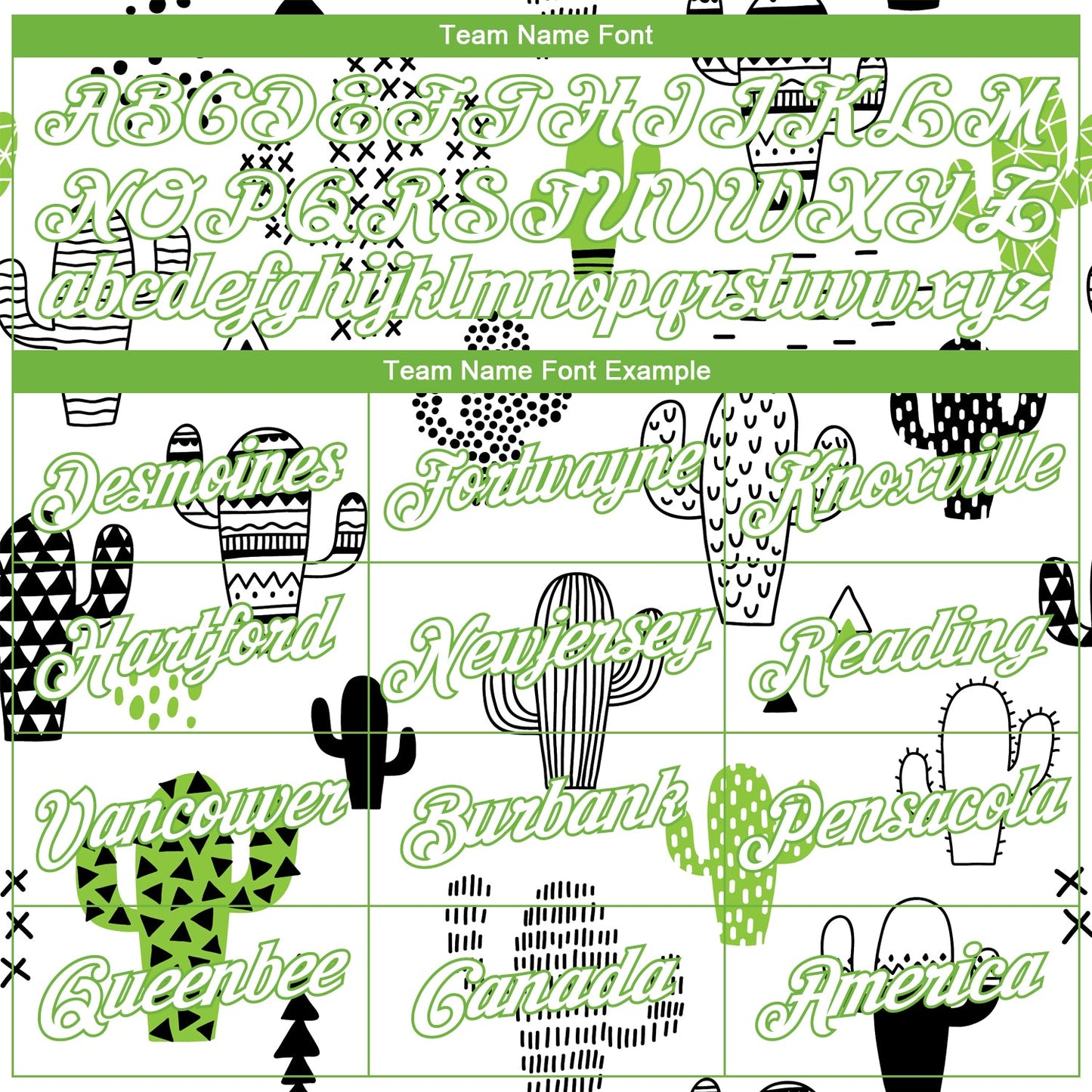 Custom Stitched Graffiti Pattern Neon Green-White 3D Cactus Sports Pullover Sweatshirt Hoodie view 5