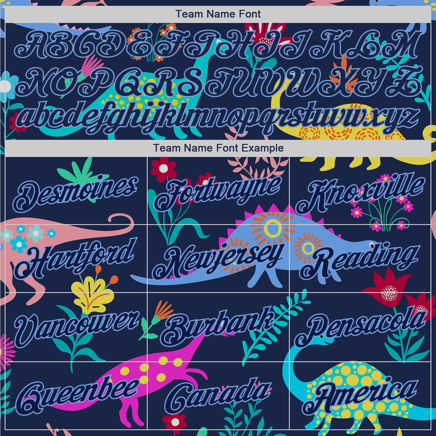 Custom Stitched Graffiti Pattern Navy-Light Blue 3D Dinosaur Sports Pullover Sweatshirt Hoodie view 5