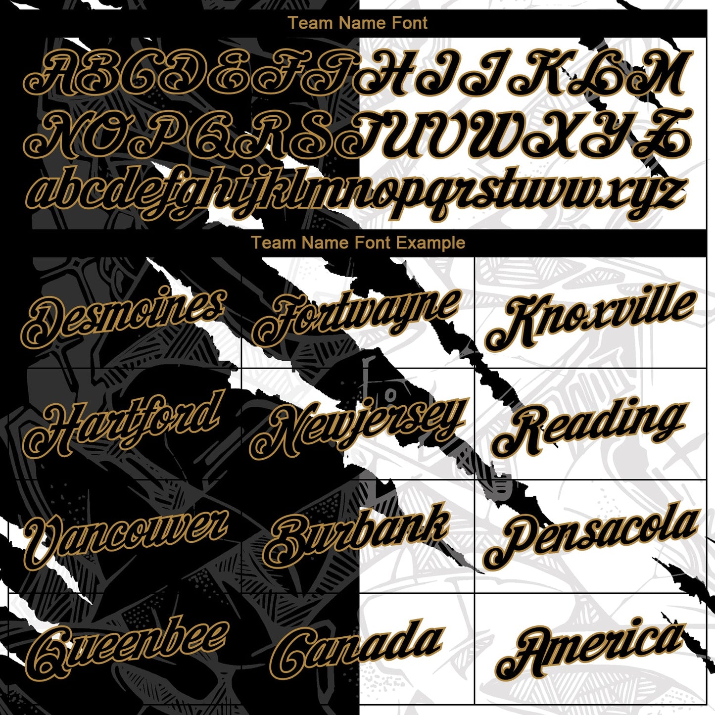 Custom Stitched Graffiti Pattern Black-Old Gold 3D Sports Pullover Sweatshirt Hoodie view 7