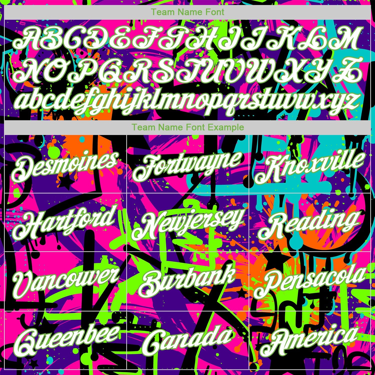 Custom Stitched Graffiti Pattern Neon Green-White 3D Sports Pullover Sweatshirt Hoodie view 6