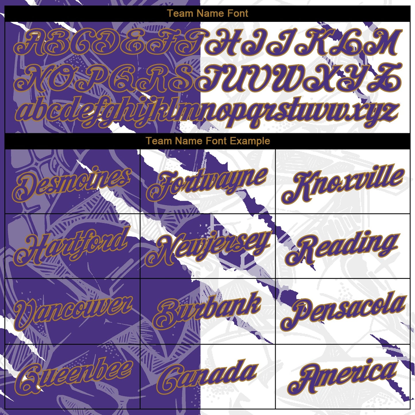 Custom Stitched Graffiti Pattern Purple-Old Gold 3D Sports Pullover Sweatshirt Hoodie view 3