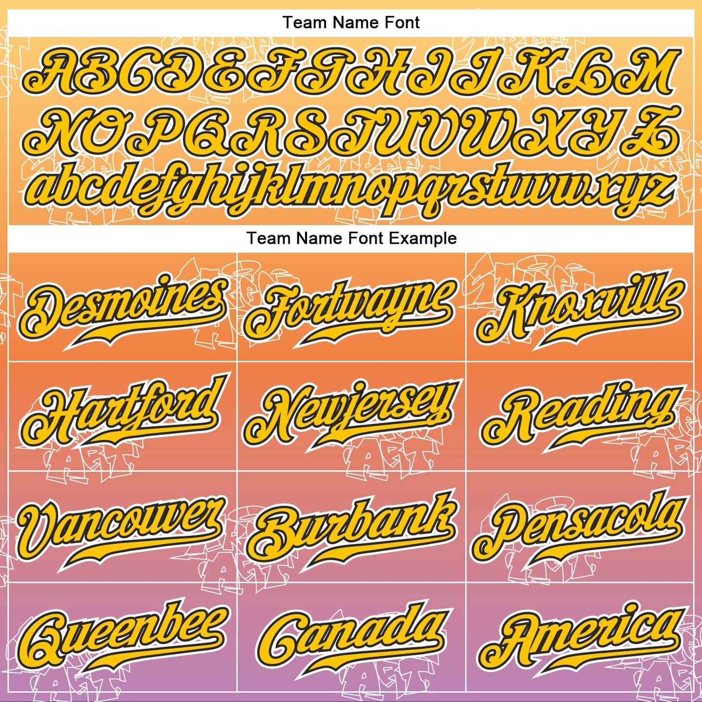 Custom Graffiti Pattern Gold-Black 3D Authentic Baseball Jersey view 4