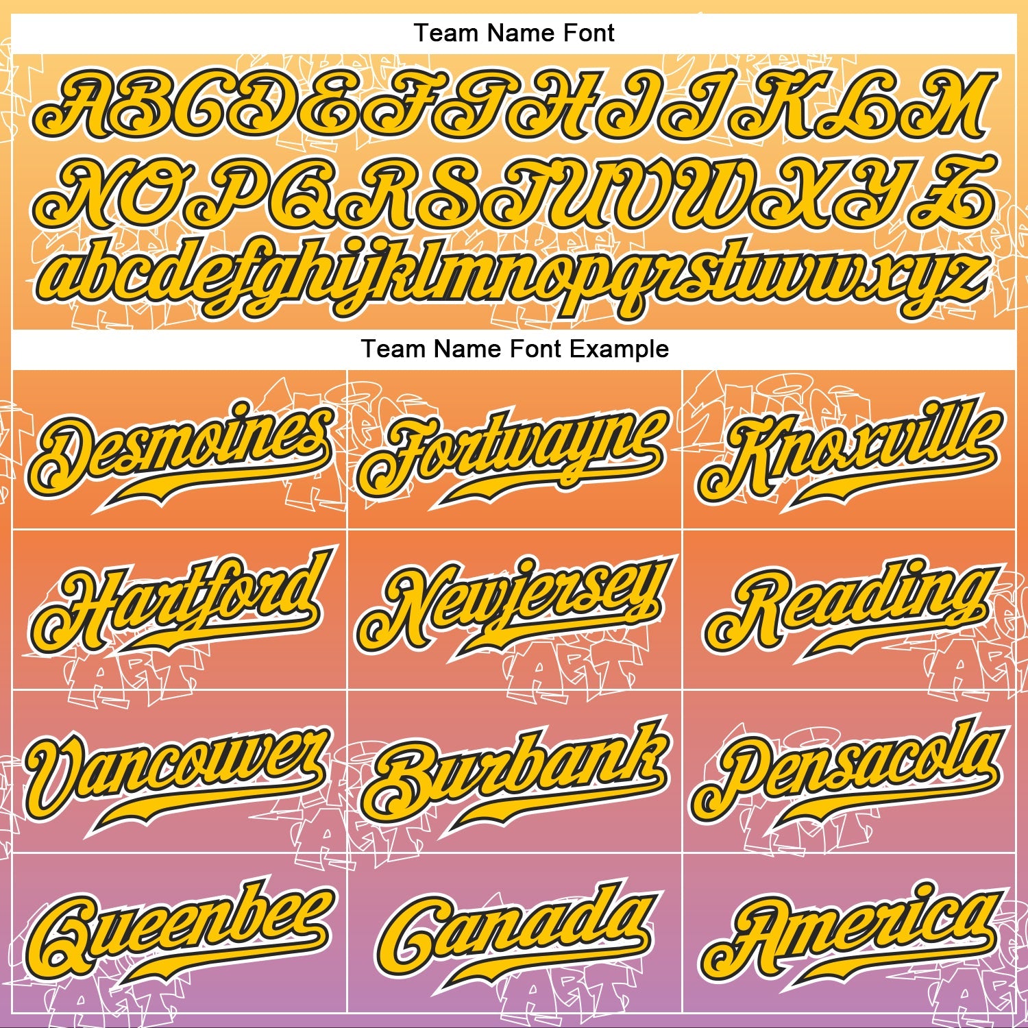 Custom Graffiti Pattern Gold-Black 3D Authentic Baseball Jersey view 4