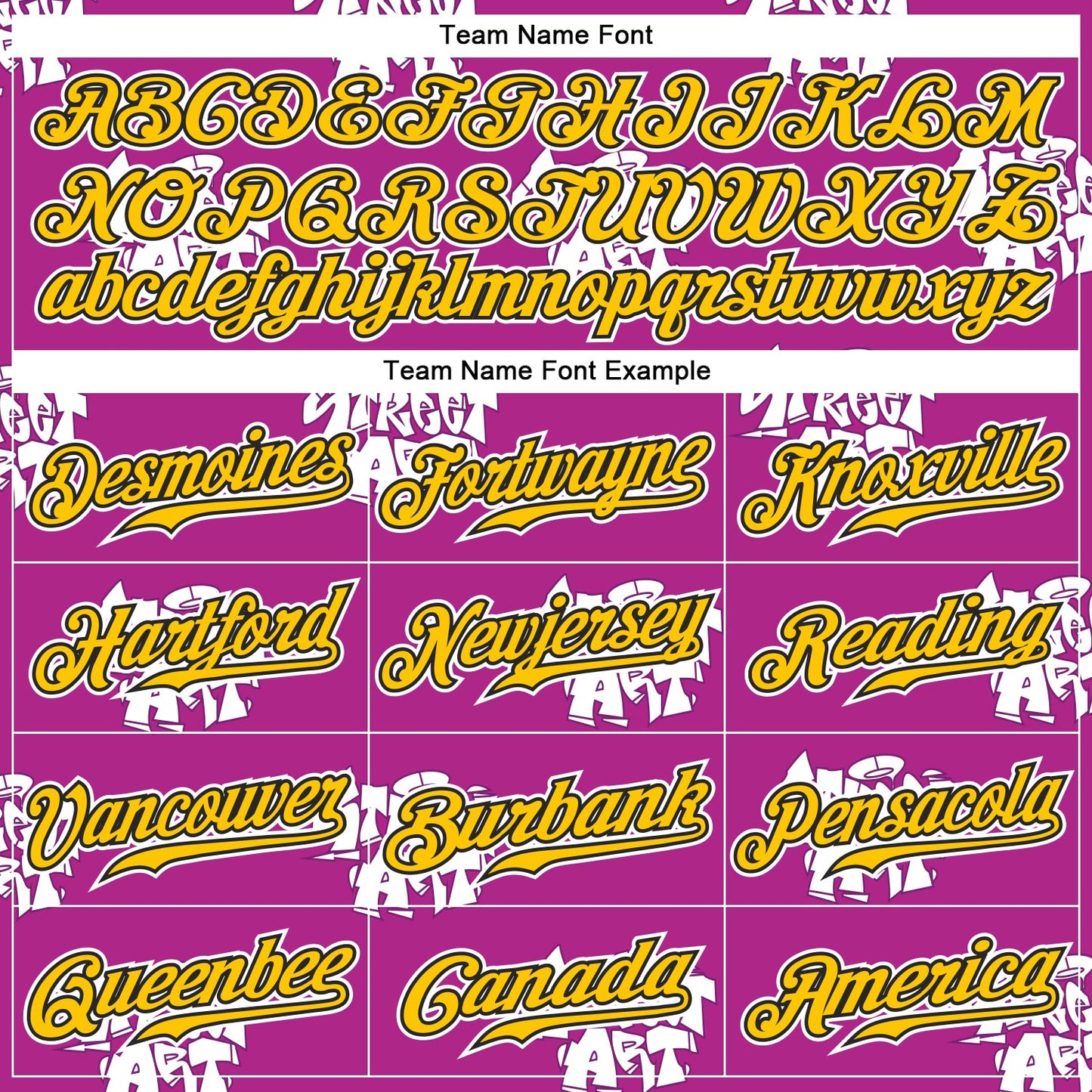 Custom Graffiti Pattern Gold-Black 3D Authentic Baseball Jersey view 4