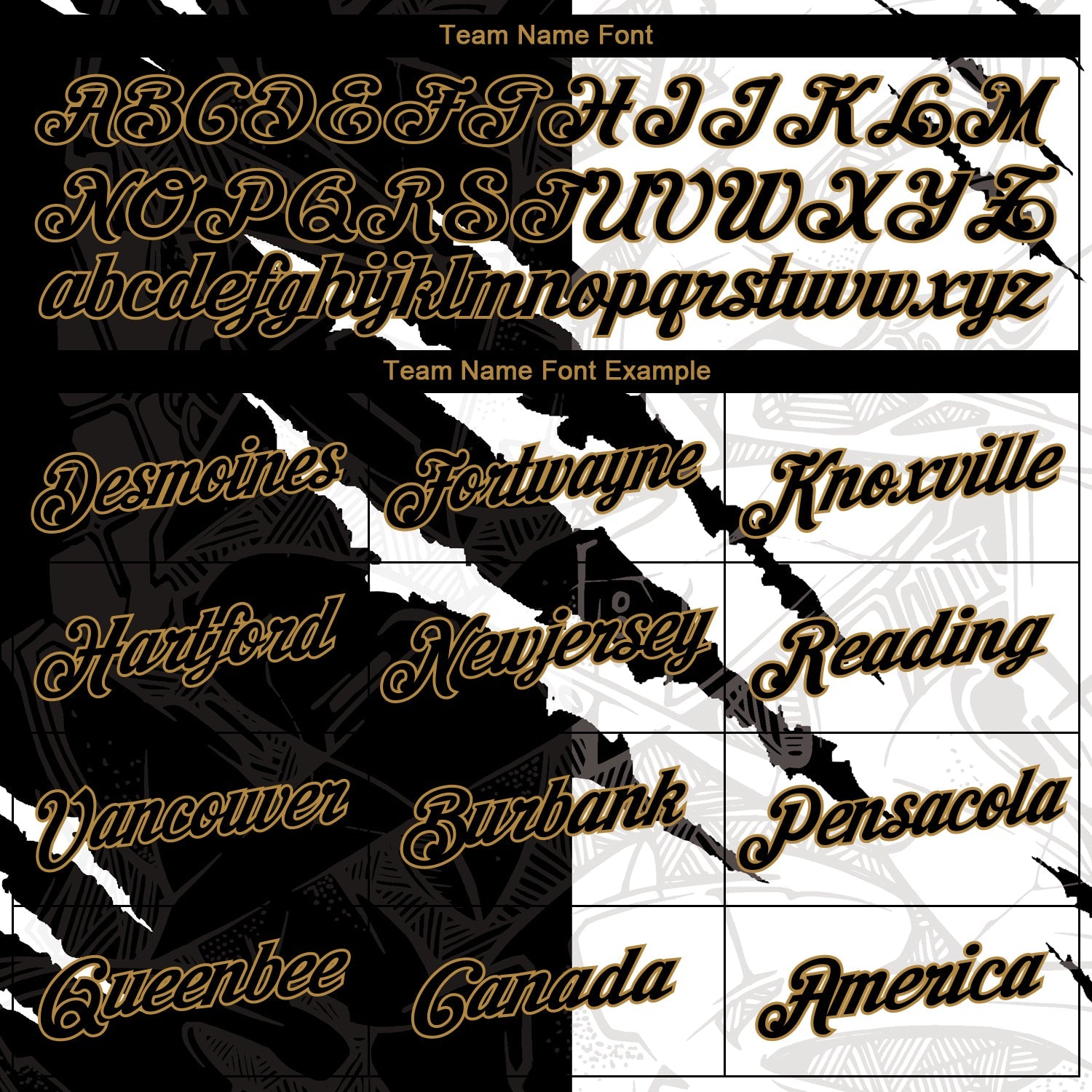 Custom Graffiti Pattern Black-Old Gold Scratch 3D Performance T-Shirt view 3