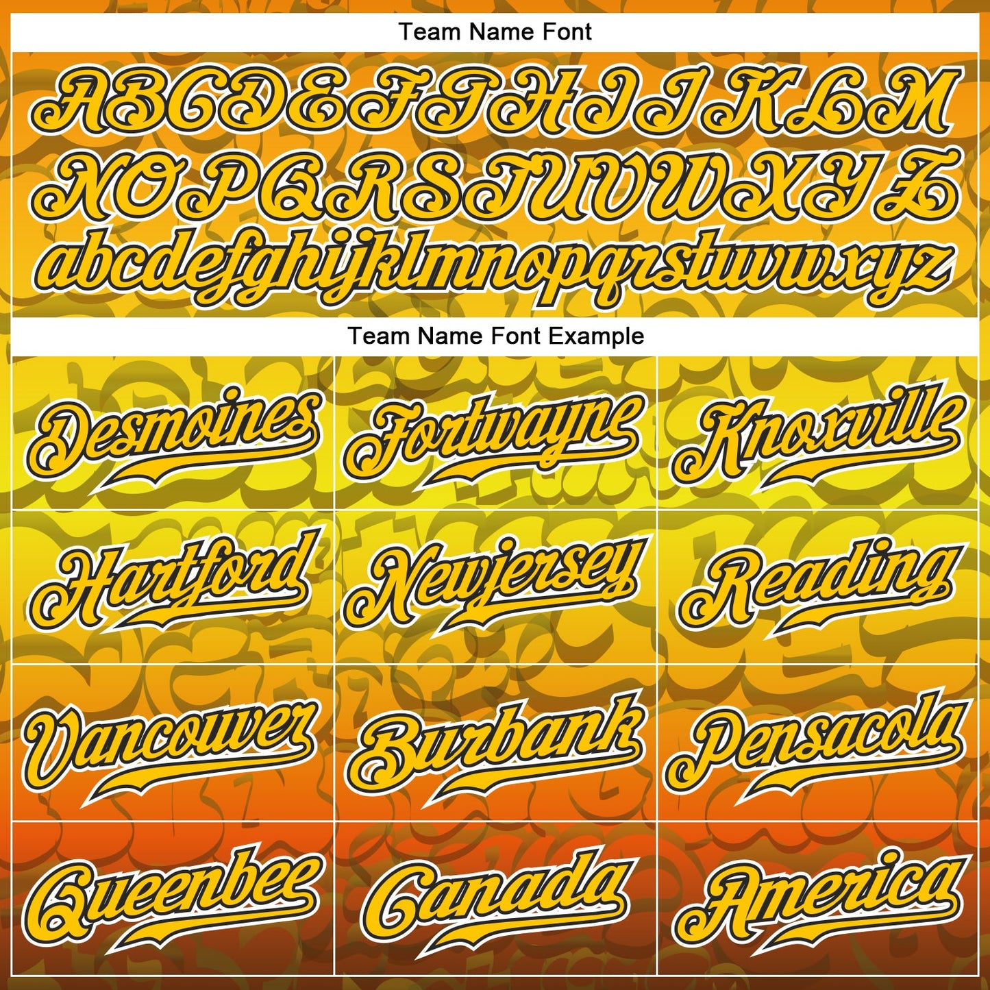 Custom Graffiti Pattern Gold-Black 3D Authentic Baseball Jersey view 4