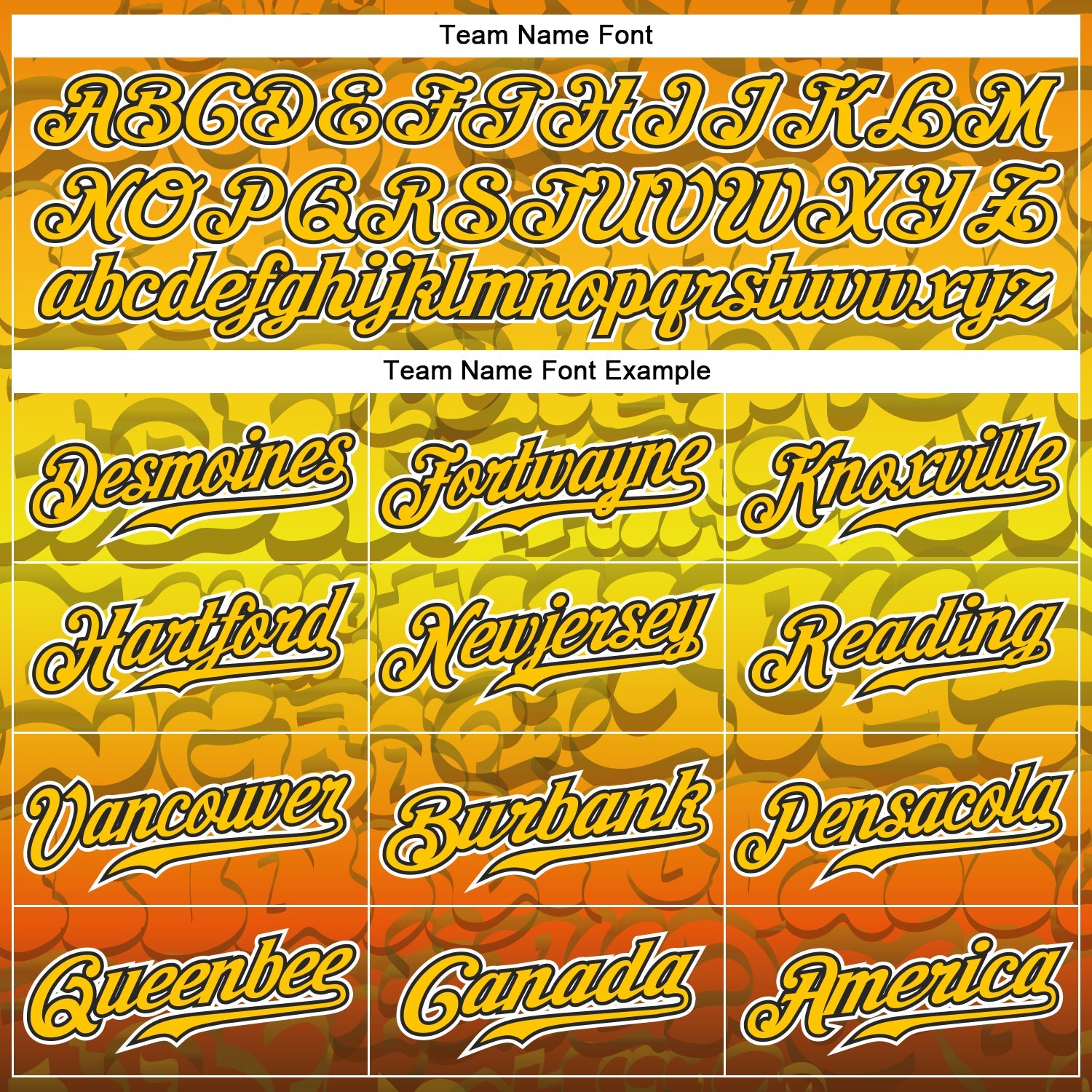 Custom Graffiti Pattern Gold-Black 3D Authentic Baseball Jersey view 4