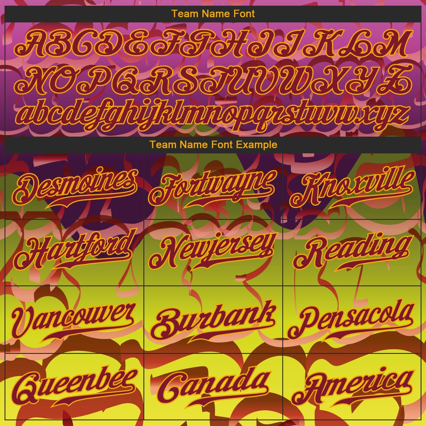 Custom Graffiti Pattern Crimson-Gold 3D Authentic Baseball Jersey view 4