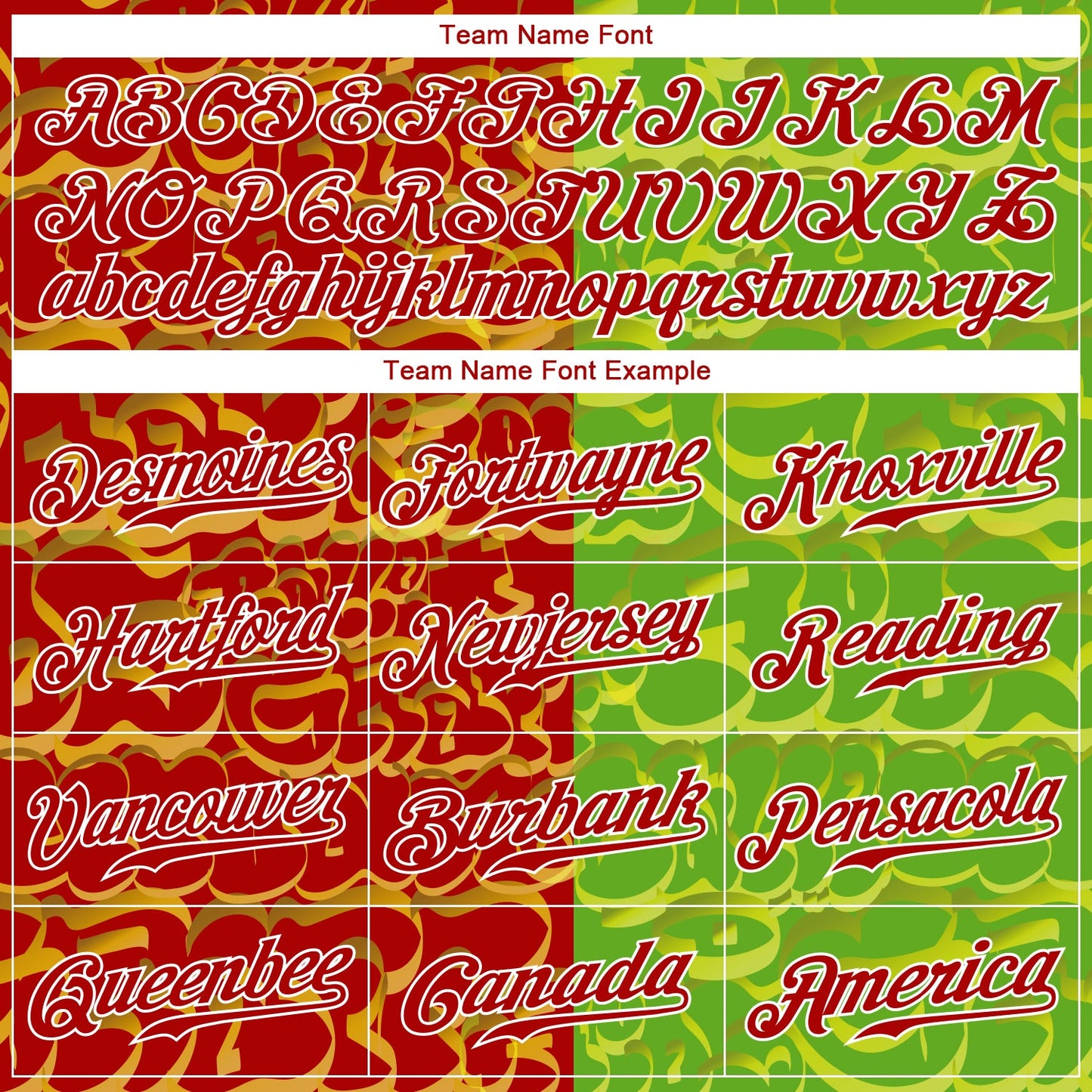 Custom Graffiti Pattern Red-Green 3D Authentic Baseball Jersey view 4