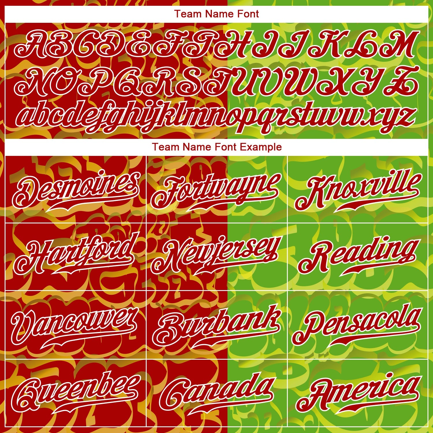 Custom Graffiti Pattern Red-Green 3D Authentic Baseball Jersey view 4