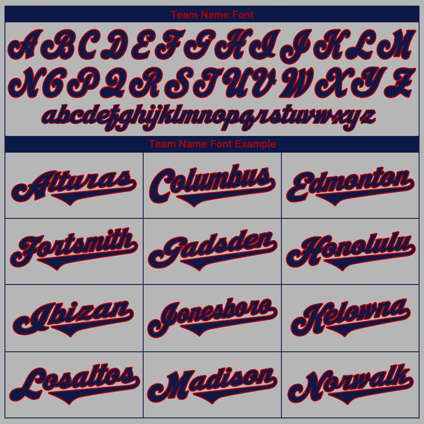 Custom Gray Navy-Red Authentic Baseball Jersey view 5