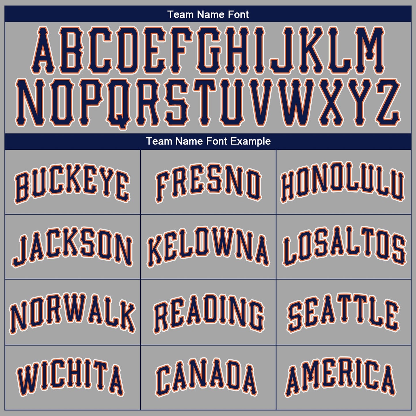 Custom Gray Navy-Orange Authentic Baseball Jersey view 5
