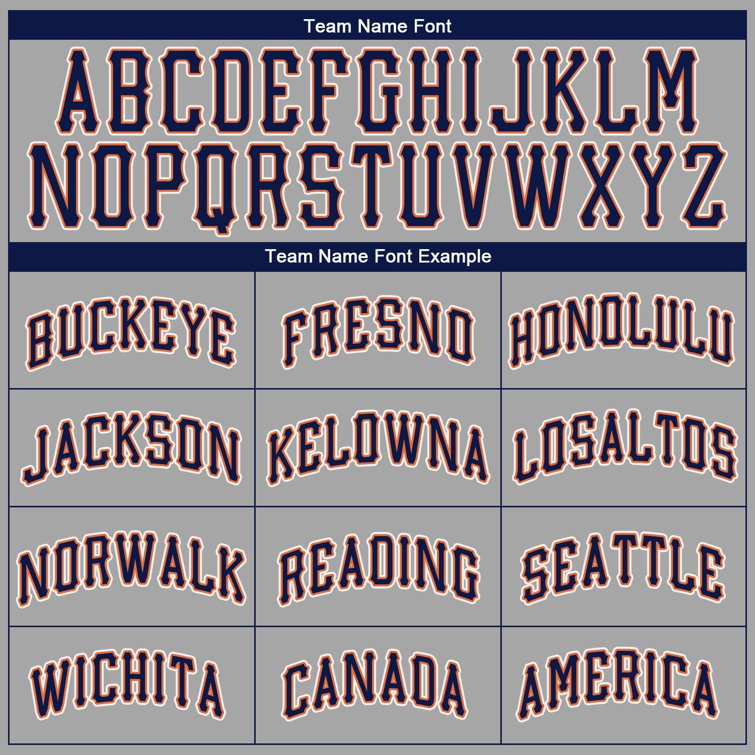 Custom Gray Navy-Orange Authentic Baseball Jersey view 5