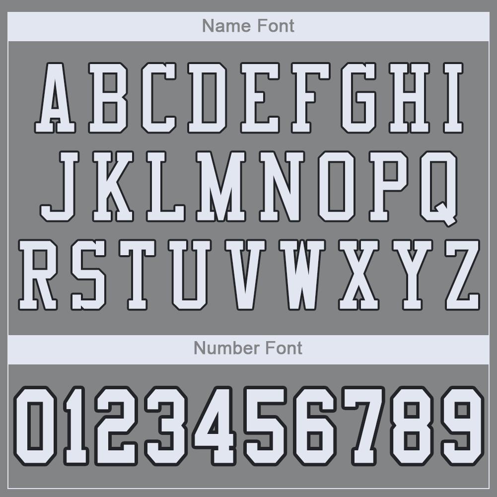 Custom Gray White-Black Mesh Authentic Football Jersey view 5