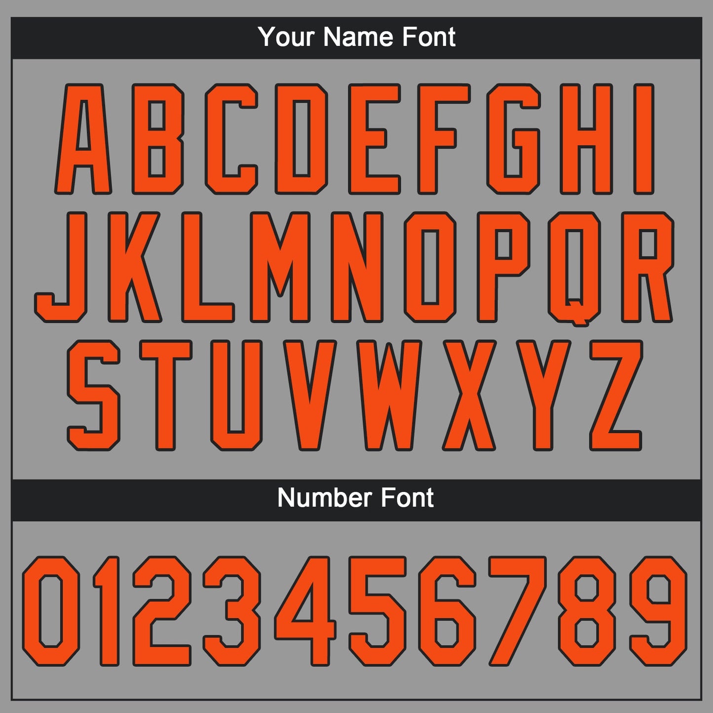 Custom Gray Orange-Black Performance T-Shirt view 3