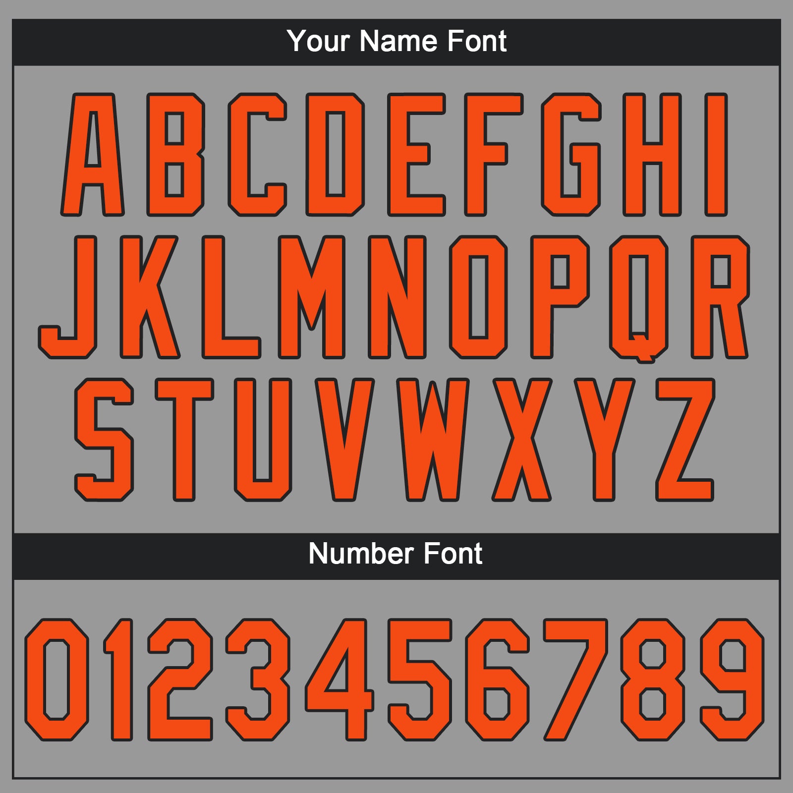 Custom Gray Orange-Black Performance T-Shirt view 3
