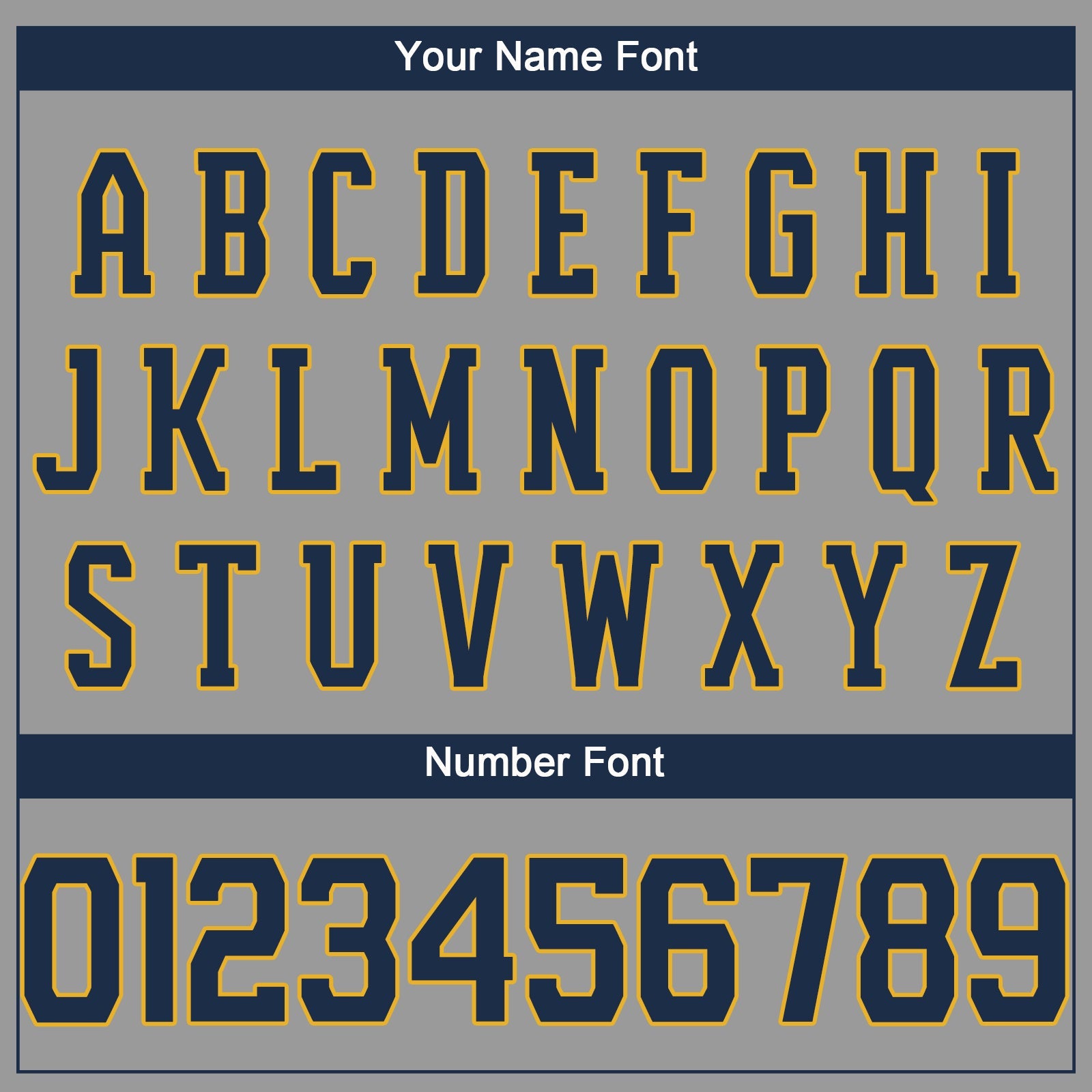 Custom Gray Navy-Gold Performance T-Shirt view 3